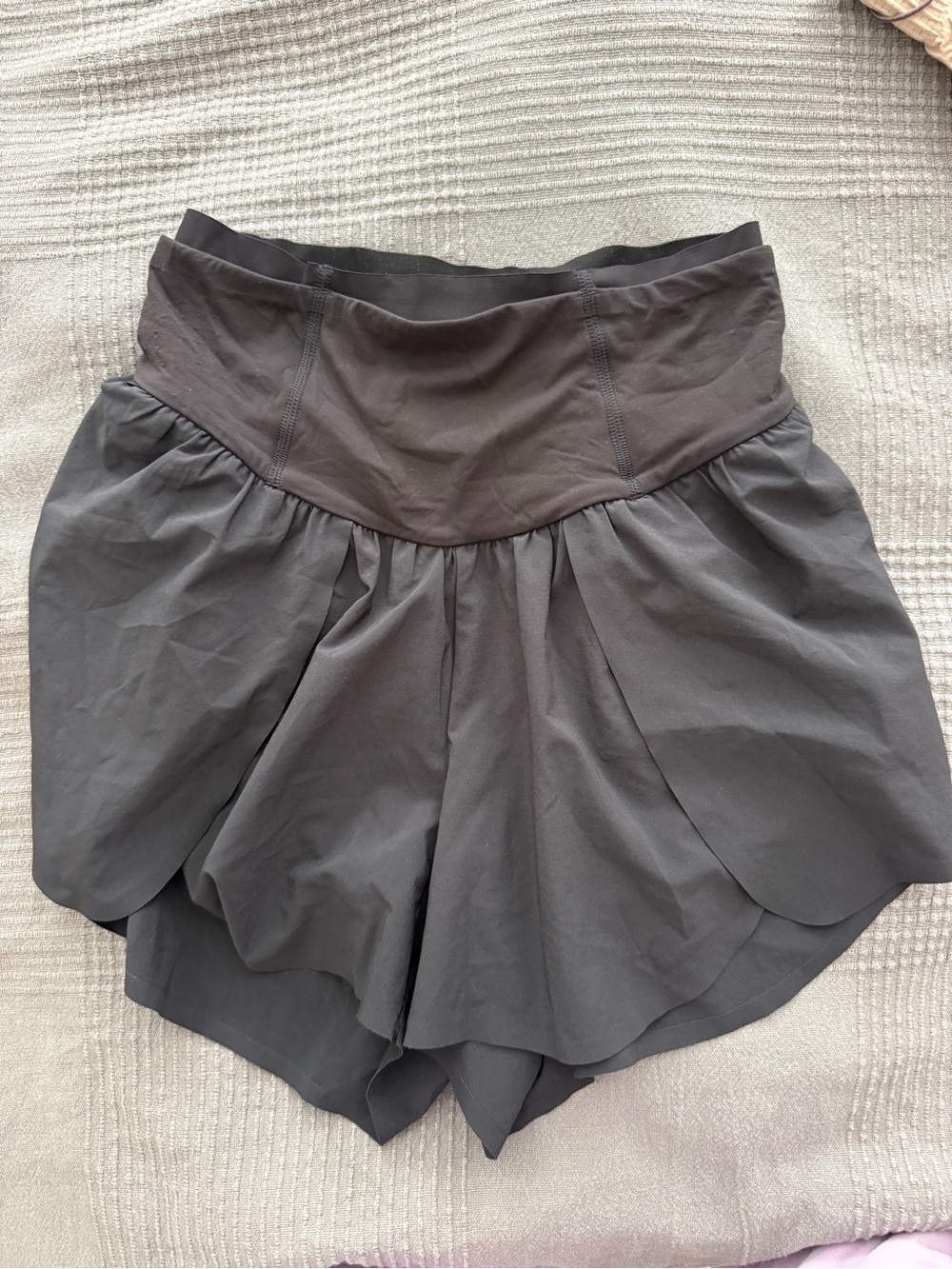 lululemon athletica Black Layered Athletic Skort Shorts
